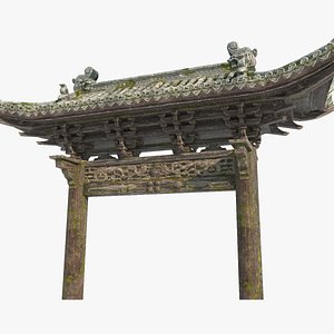 Ancient architectural gates torii gates and memorial archways