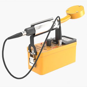 3D Radiation Survey Meter model