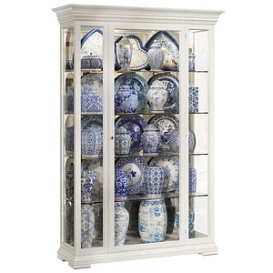 classical display cabinet 3D