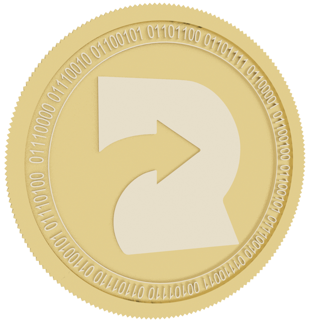 Refereum gold coin 3D - TurboSquid 1555308