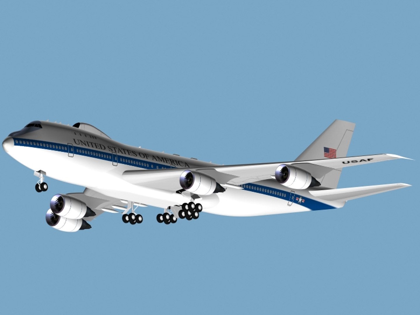 B 747-200 E-4b Dxf