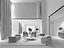 modern living room 3D model