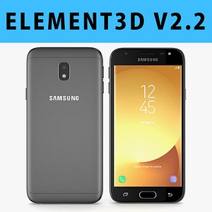 E3D - Samsung Galaxy J3 Official 2017 Black model