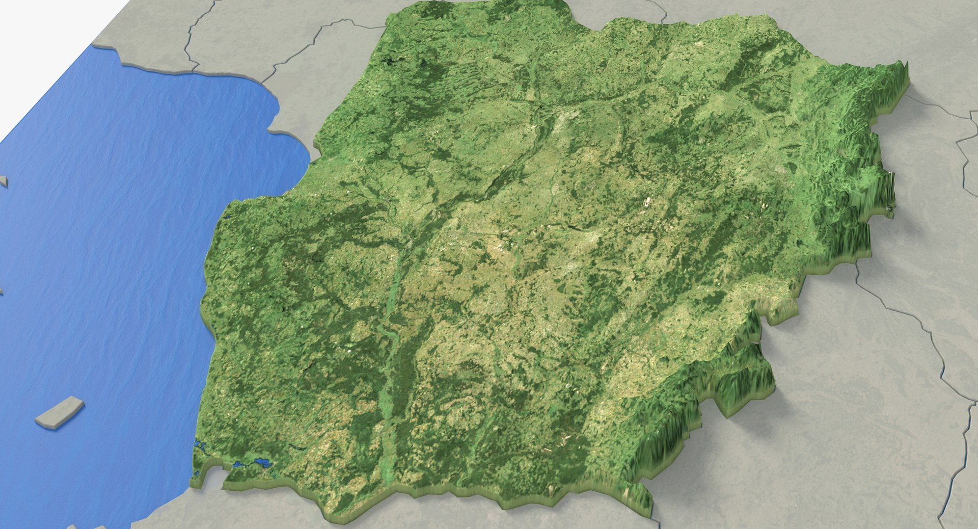Poland Topographic Map 3D Model - TurboSquid 2336882