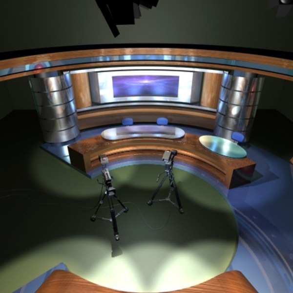 3d Tv Studio Model