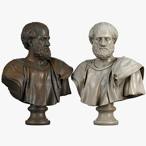 3d model bust aristoteles