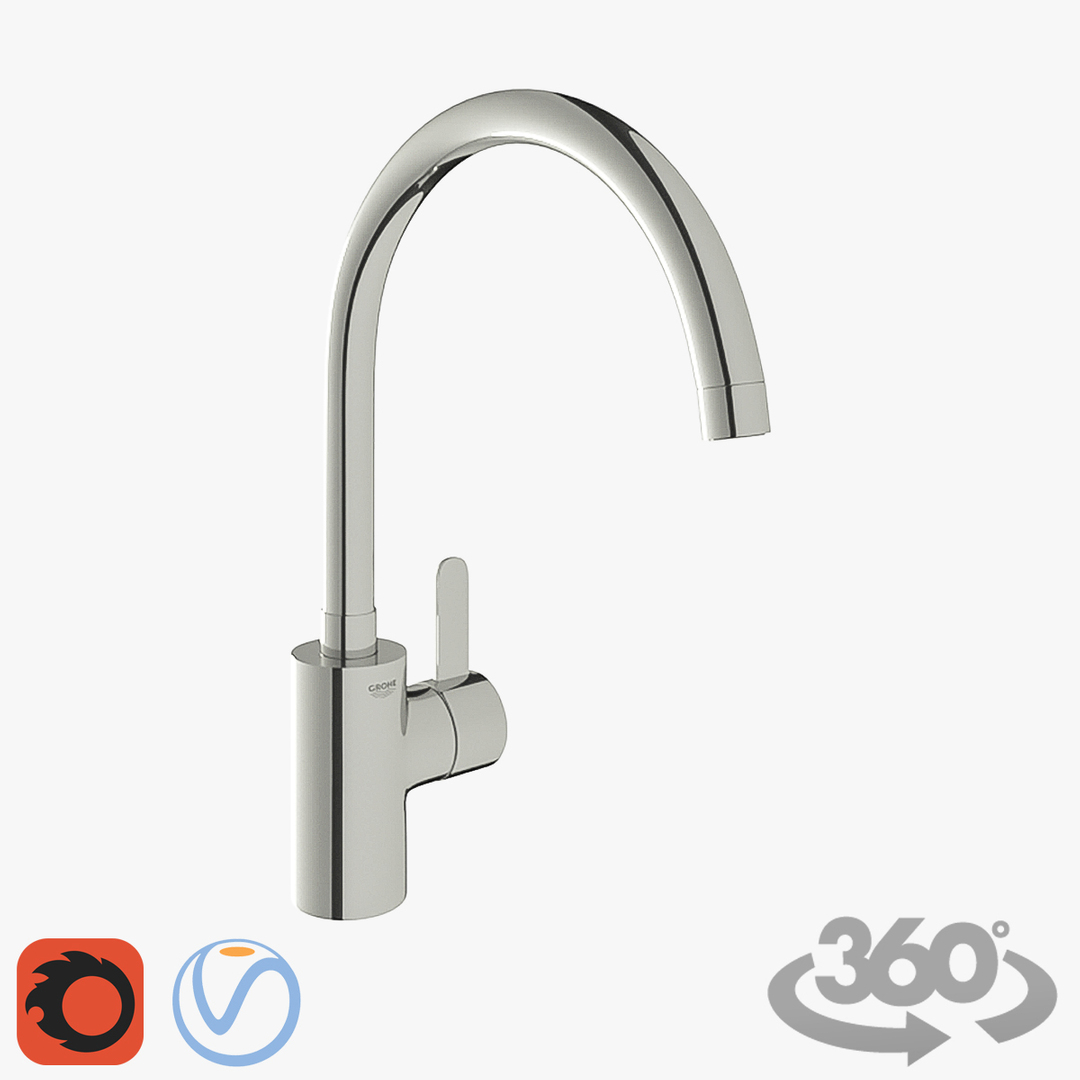 3D grohe eurosmart cosmopolitan mixer model - TurboSquid 1283278