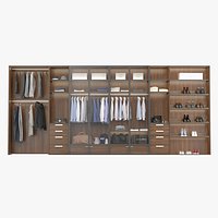 Wardrobe with Clothes Modern