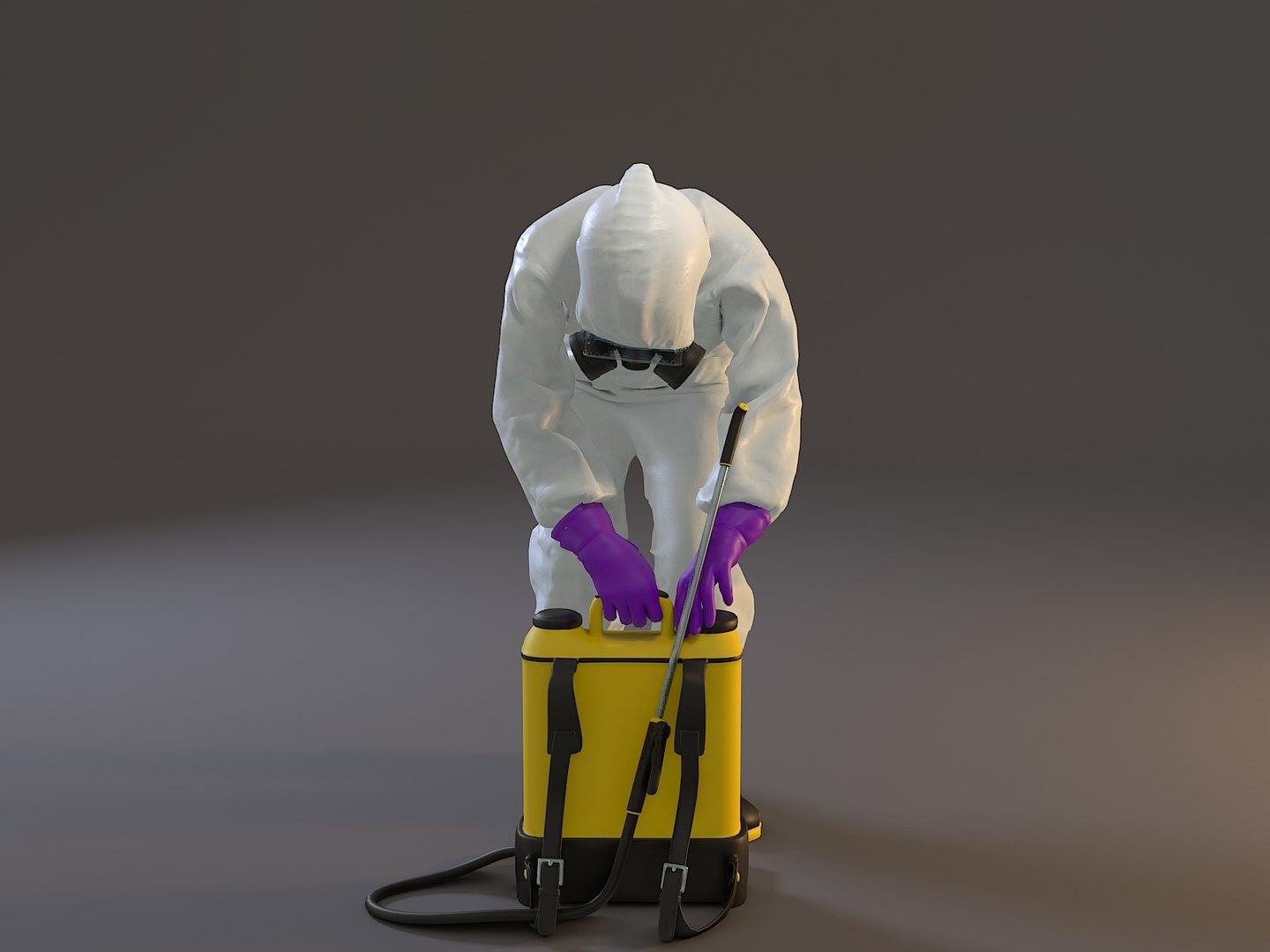 3D Female Biohazard Suit Acc - TurboSquid 1528003