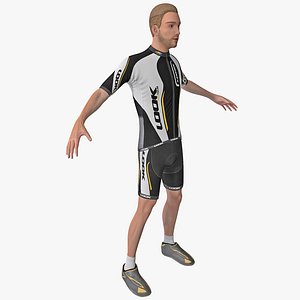 Cyclist 2 Rigged
