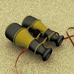 antique binoculars 3d model