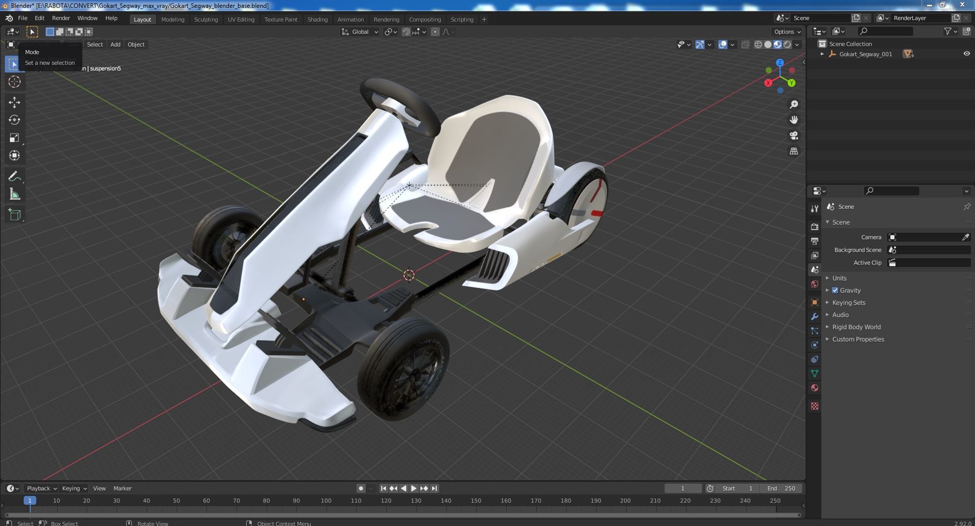 3D Gokart Segway Model - TurboSquid 2021464
