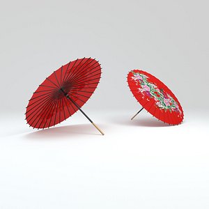 japanese umbrella 3D