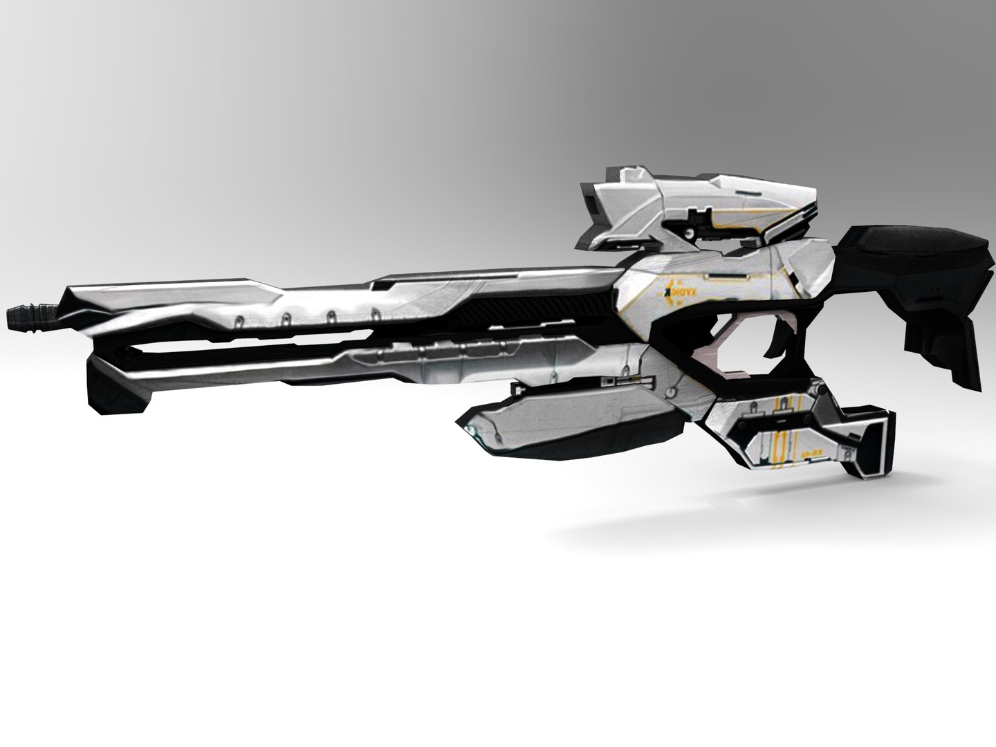 3d Model Futuristic Weapons