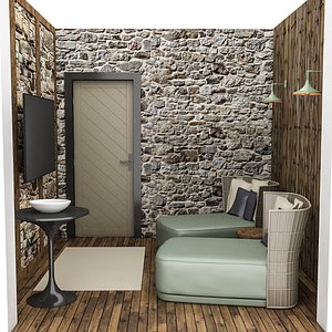 3D model recreation room