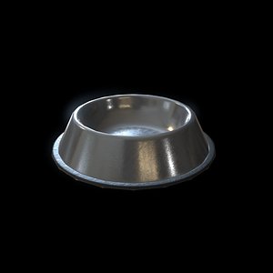 3D model pet food bowl