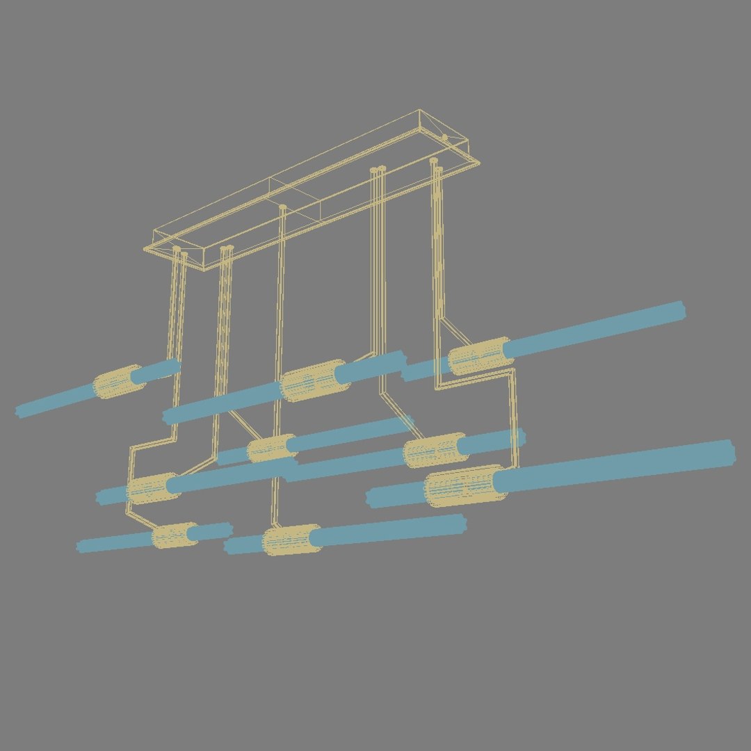 Wired custom lighting 3D model - TurboSquid 1276428