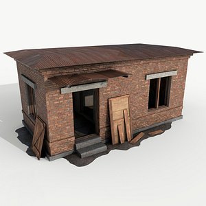 abandoned military checkpoint 3d model