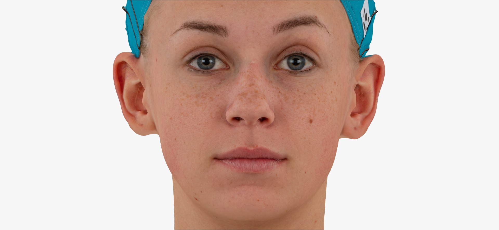 3D rhea human head brow - TurboSquid 1620796
