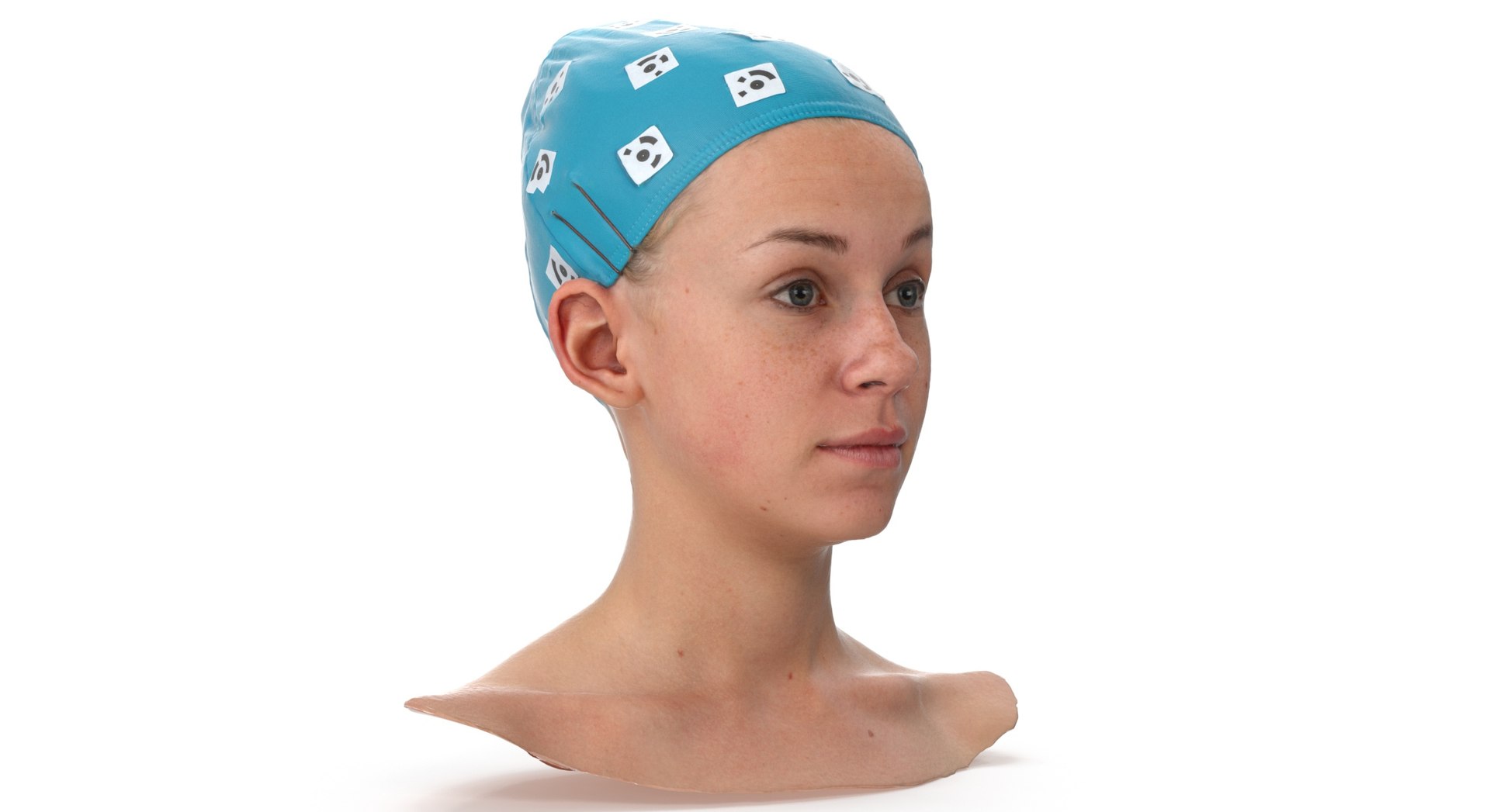3D rhea human head brow - TurboSquid 1620796