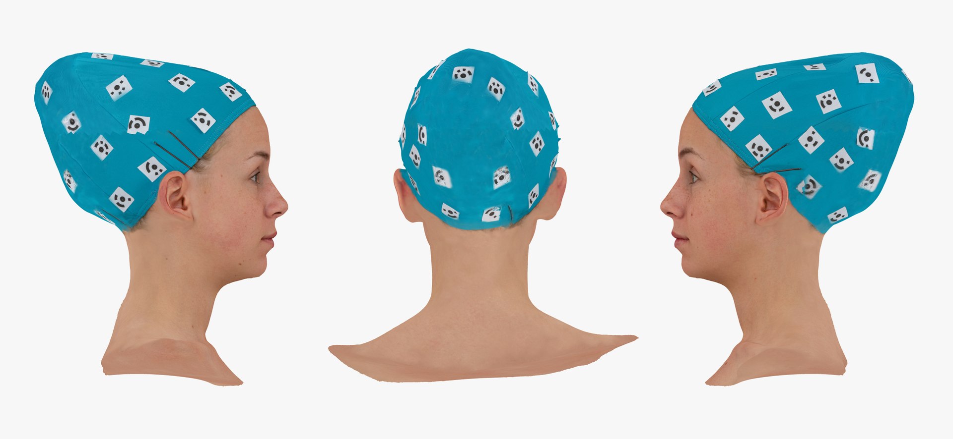 3D rhea human head brow - TurboSquid 1620796