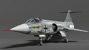 3D Lockheed F-104 Starfighter model
