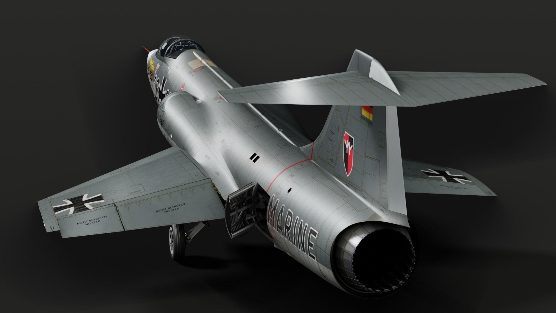 3D Lockheed F-104 Starfighter model https://p.turbosquid.com/ts-thumb/YI/WpiX79/bh/f104gstarfighterfighterjet3dmodel6fd30468ae/jpg/1714755936/1920x1080/fit_q87/b8c9a4d0d98ff3970f05fceef9dceac118f12461/f104gstarfighterfighterjet3dmodel6fd30468ae.jpg