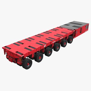 3D Mammoet Self-Propelled Modular Transporter