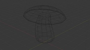 3D Low Poly Mushroom model