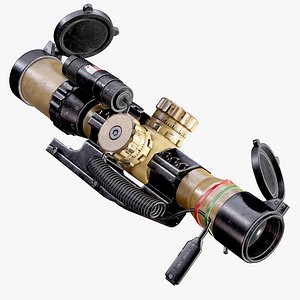 Sniper Optic Assault Scope 1 - 4x28 AAA FPS Game Ready Asset