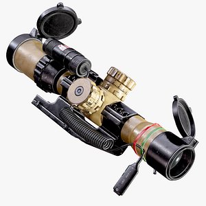 Sniper Optic Assault Scope 1 - 4x28 AAA FPS Game Ready Asset