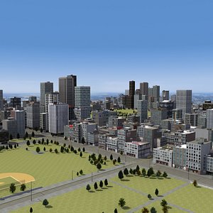 urban city 3d model