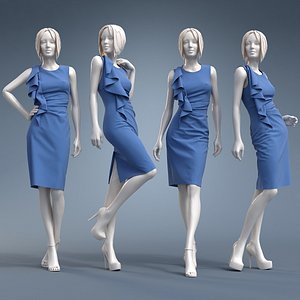 3D model dress
