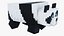 Minecraft Panda All 7 Personality Skins Rigged 3D Model Game Ready 4K PBR