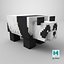 Minecraft Panda All 7 Personality Skins Rigged 3D Model Game Ready 4K PBR