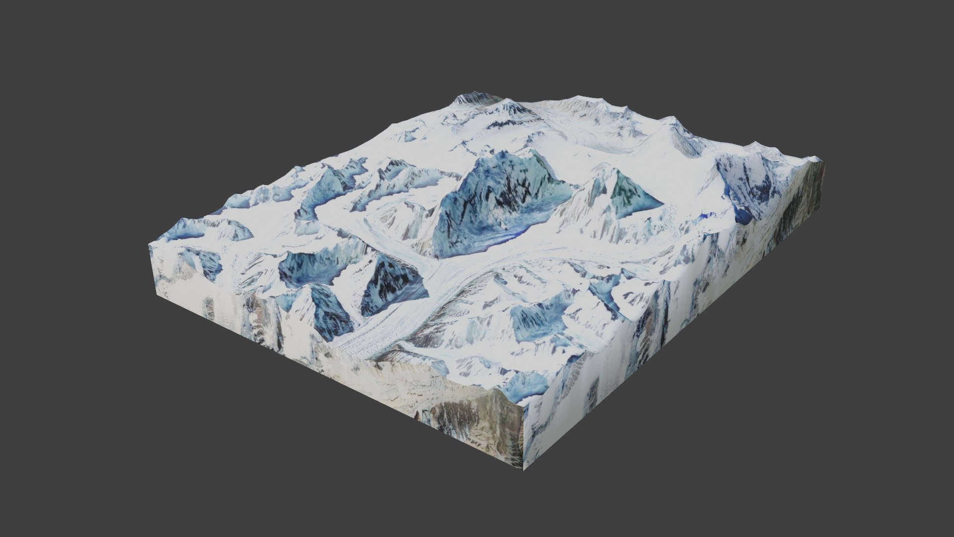 Saser Kangri II Mountain 3D Model TurboSquid 1826065