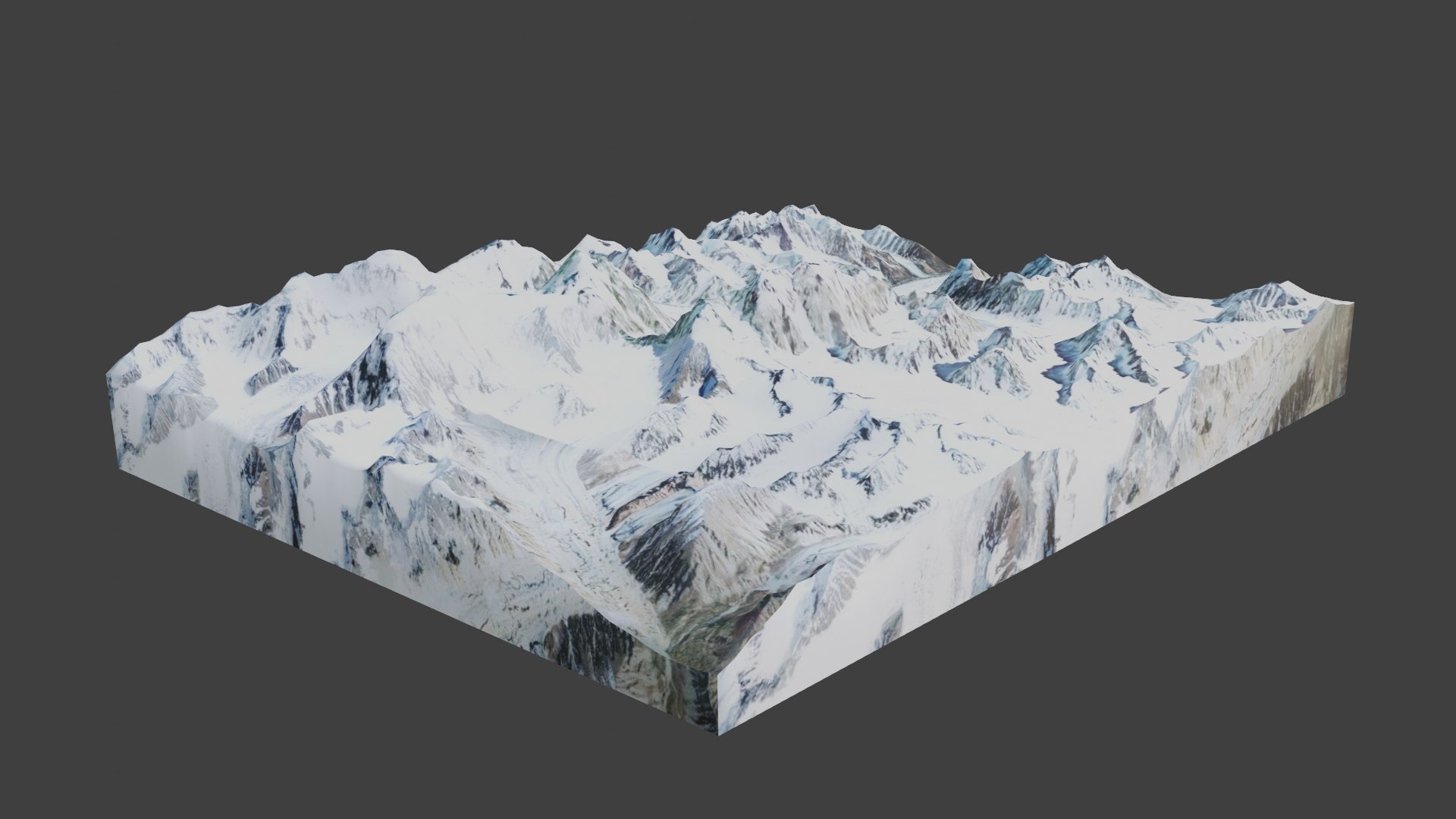 Saser Kangri II Mountain 3D Model TurboSquid 1826065
