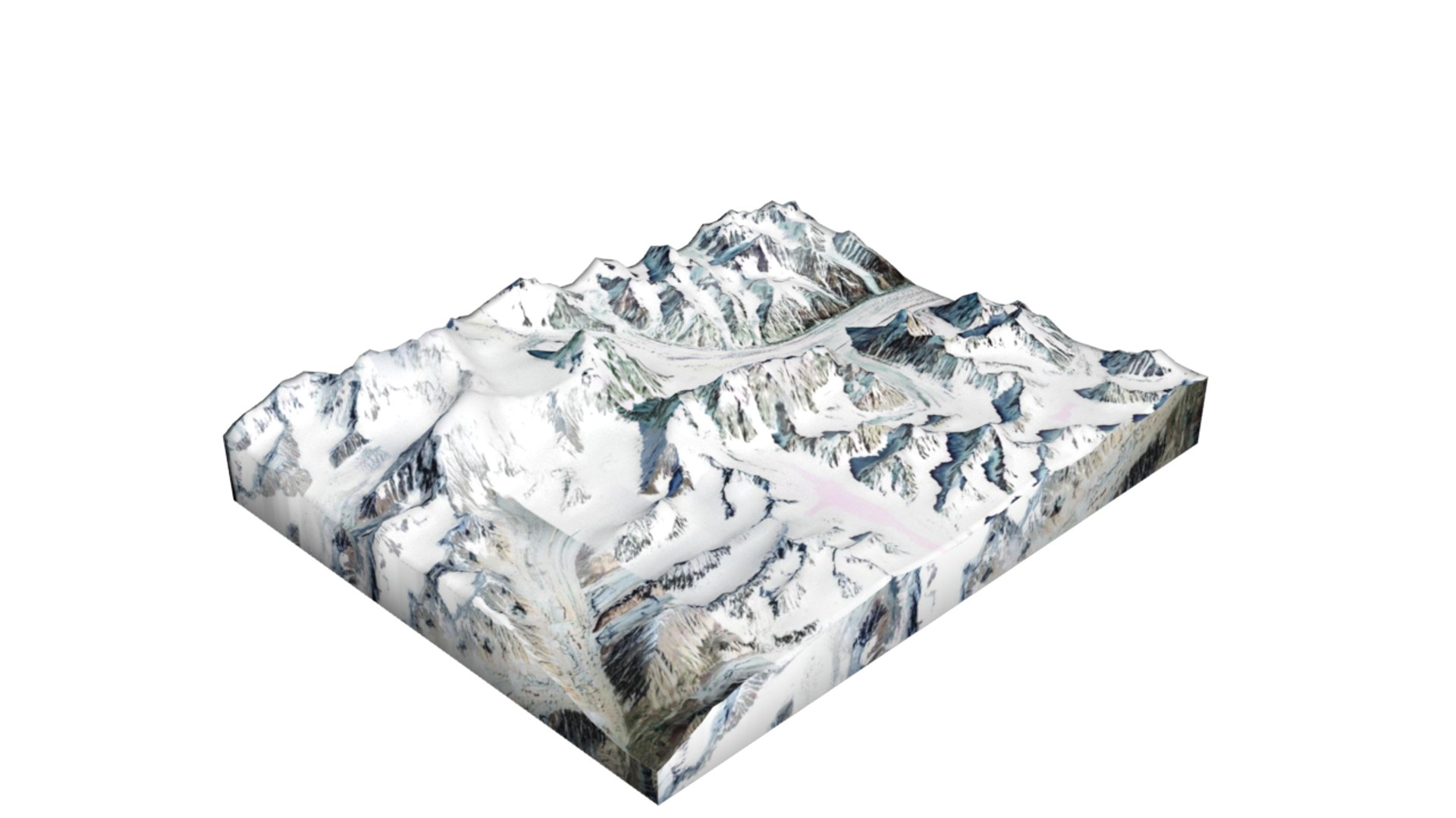 Saser Kangri II Mountain 3D Model TurboSquid 1826065