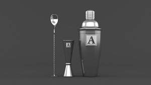 3D Cocktail Shaker model