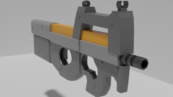 modèle 3D de P90 à faible polygone gratuit - TurboSquid 2416004