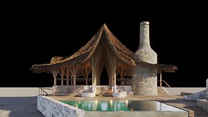 3D TROPICAL RESTAURANT model