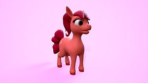 3D pony cartoon