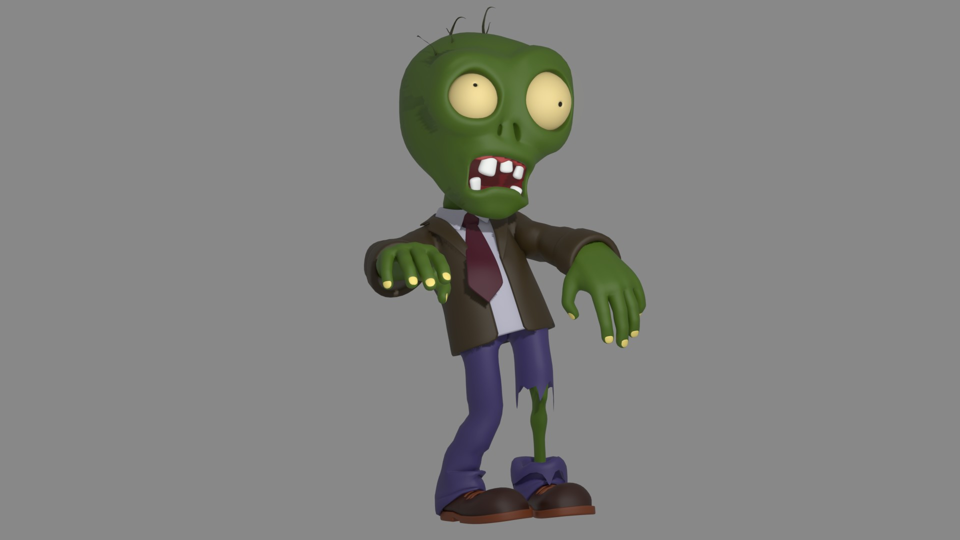 3D Cartoon Zombie Model - TurboSquid 1988863