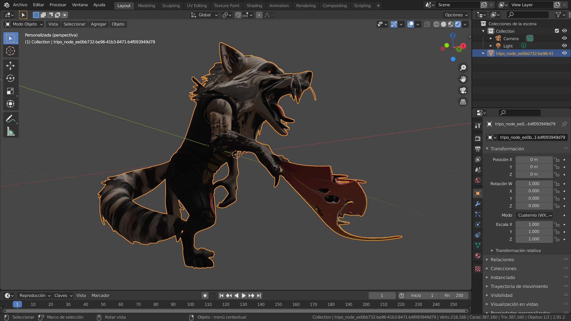 3D Mapache - TurboSquid 2349097