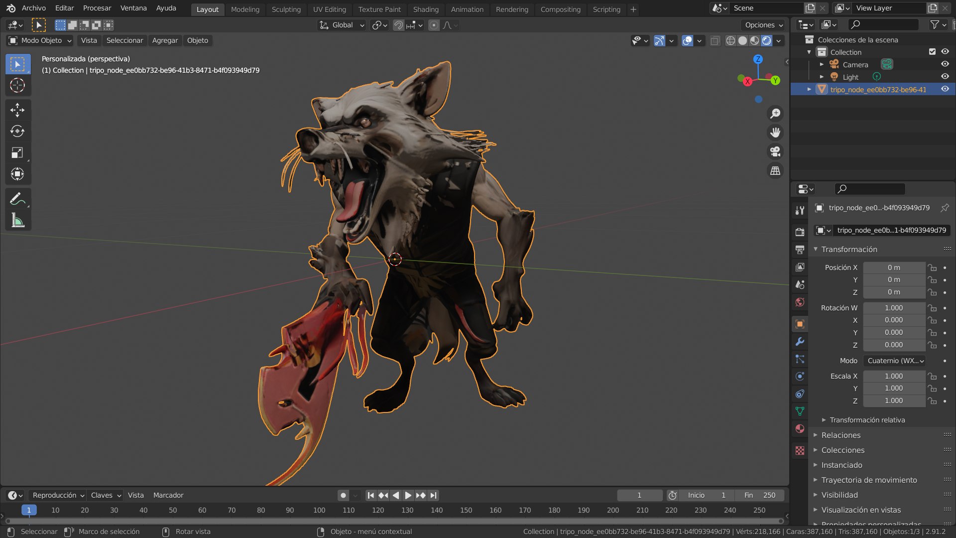 3D Mapache - TurboSquid 2349097