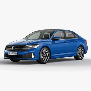 3D Volkswagen Jetta 2022 model
