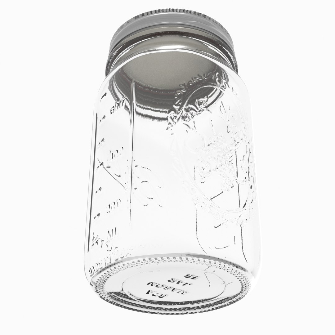 3D 16 oz Wide Mouth Plastic Jars Collection Without Caps - 2 models model -  TurboSquid 1858794