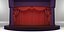 THEATER SCENE WITH RED CURTAINS