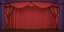THEATER SCENE WITH RED CURTAINS