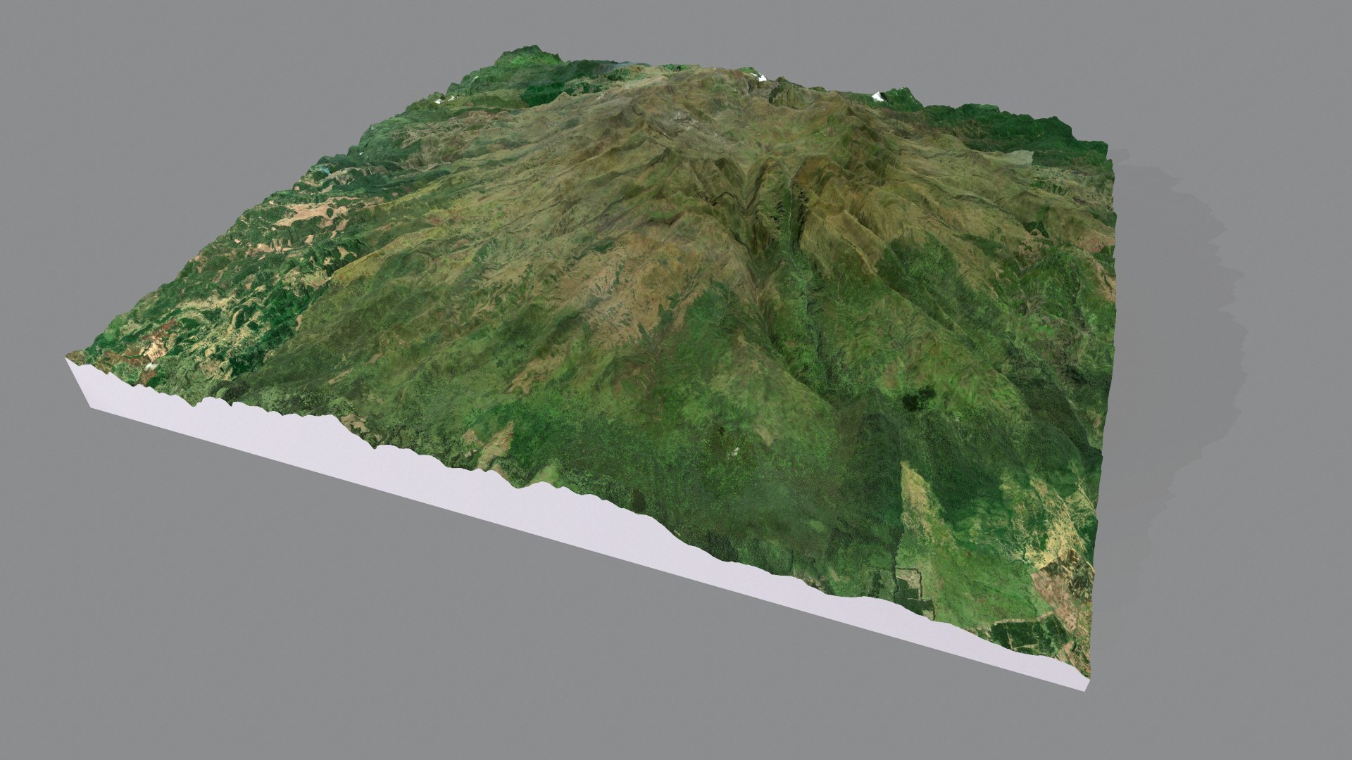 3D Mountain Landscape Crater Model - TurboSquid 1924813